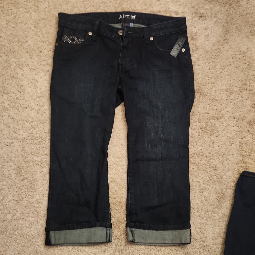 Apt. 9 Women's Midnight Blue Ankle Jeans